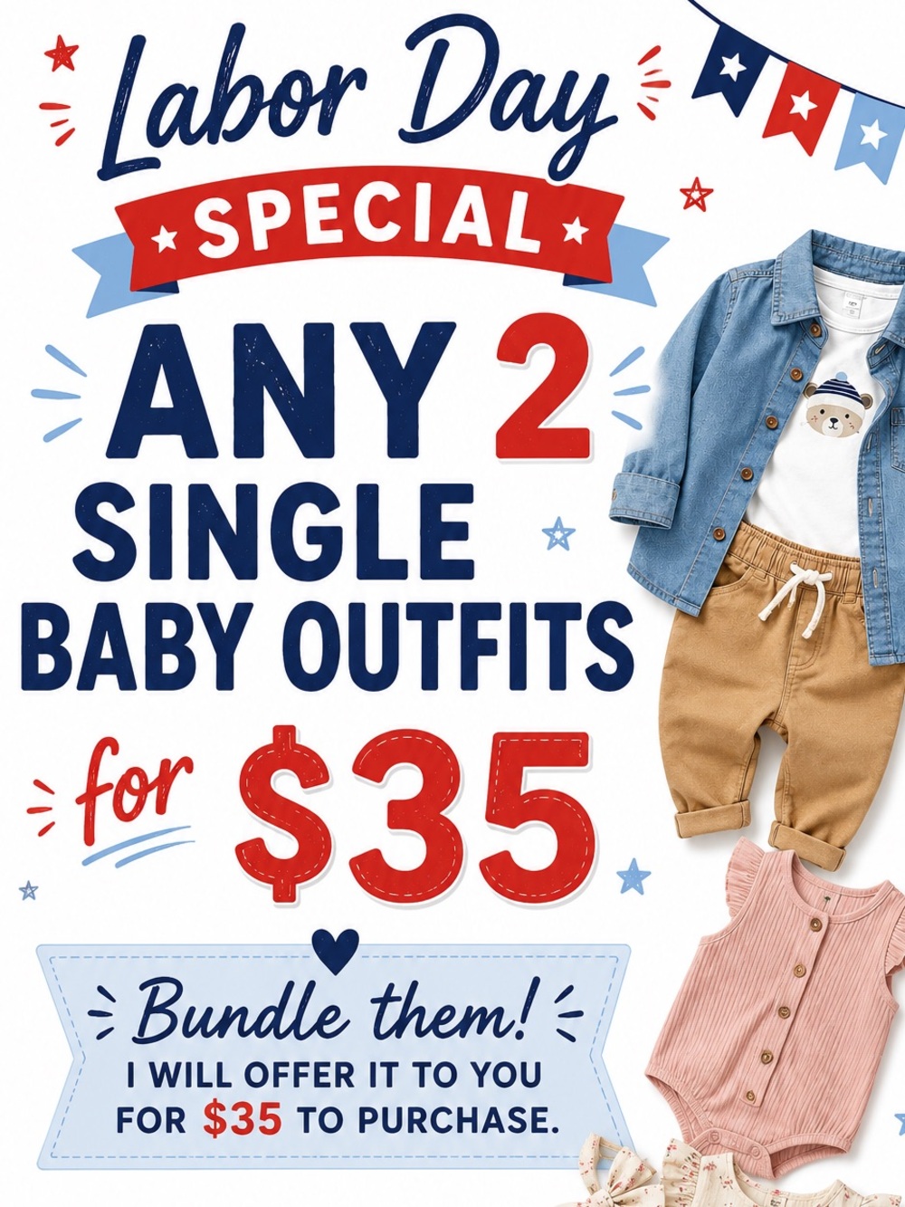 Bundle 2 Baby Outfits for $35!!